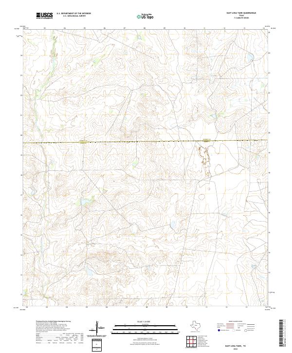 East Losa Tank topographic map thumbnail