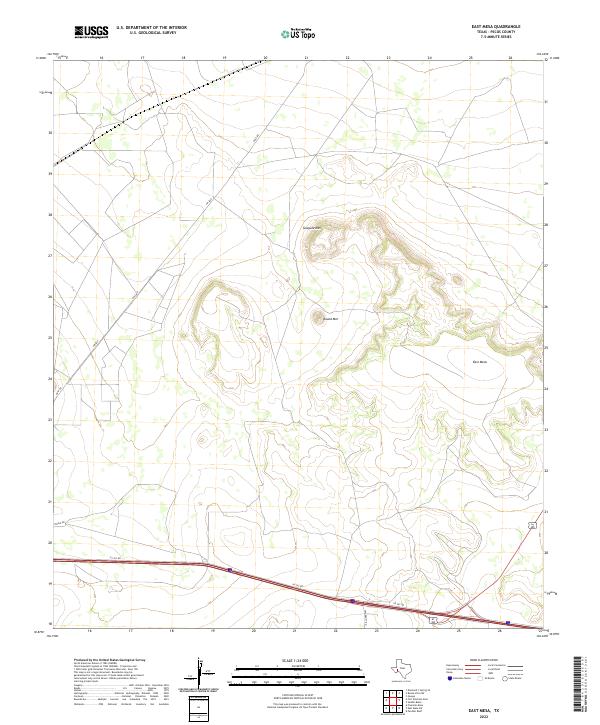 East Mesa 2022 topographic map thumbnail