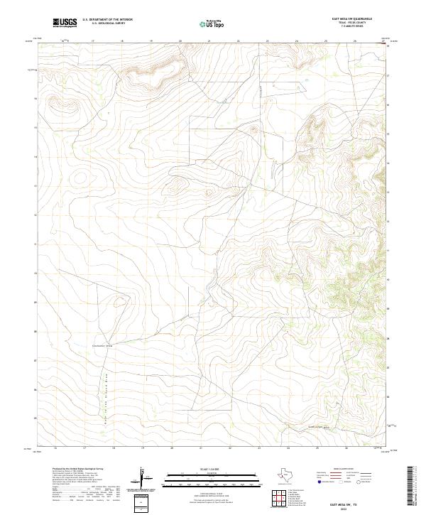 East Mesa SW topographic map thumbnail
