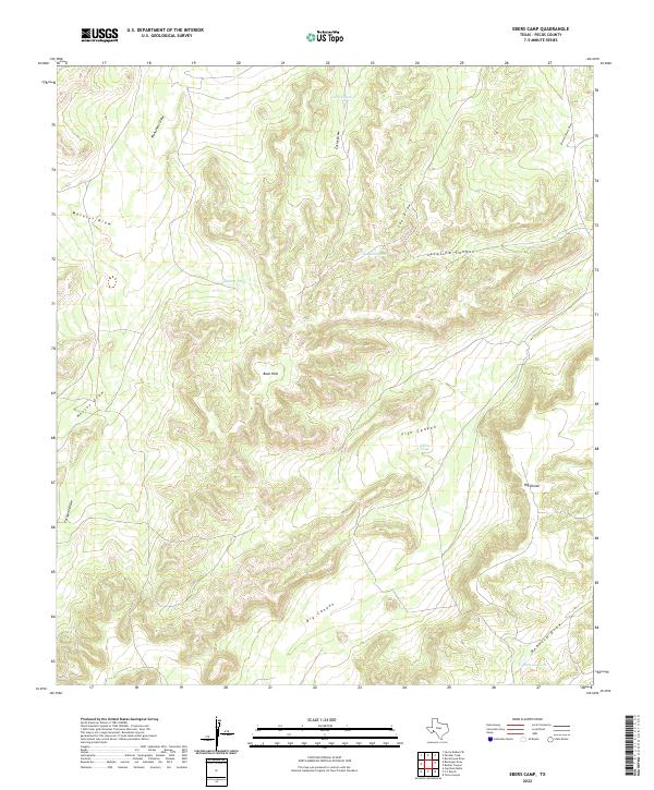 Ebers Camp 2022 topographic map thumbnail