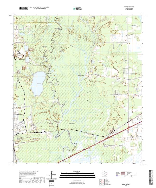 Echo 2022 topographic map thumbnail