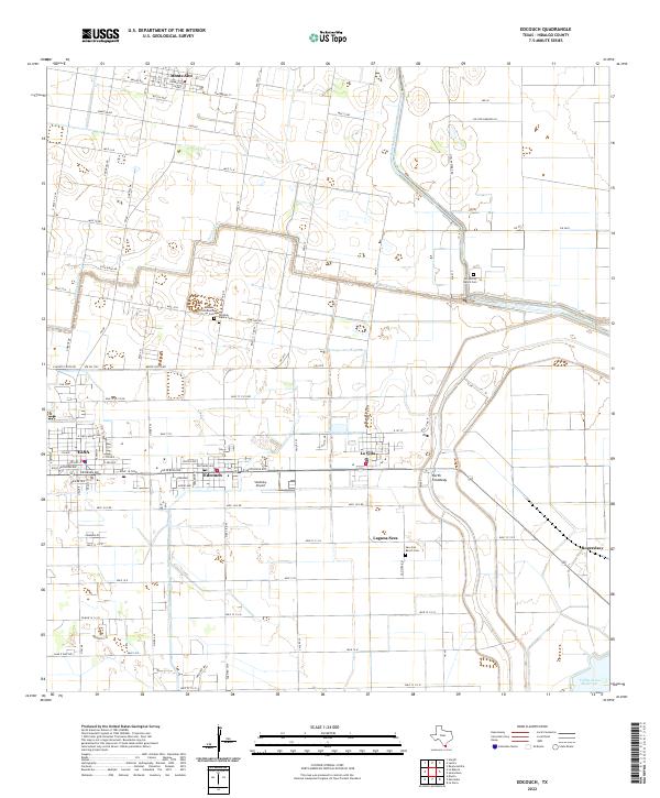 Edcouch 2022 topographic map thumbnail