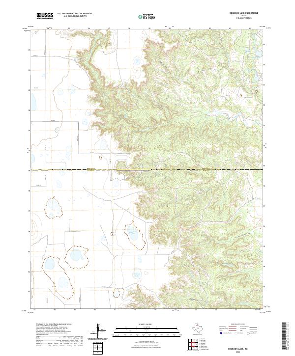 Edgemon Lake 2022 topographic map thumbnail