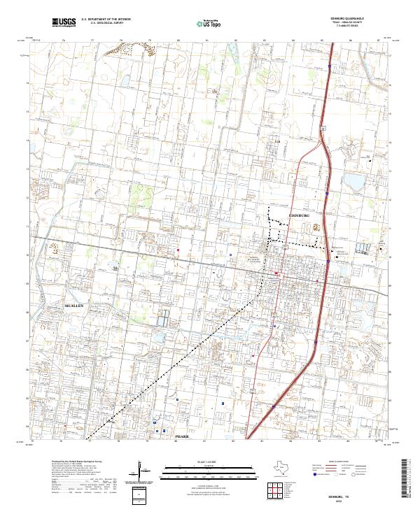 Edinburg 2022 topographic map thumbnail