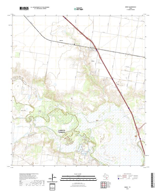 Edroy 2022 topographic map thumbnail