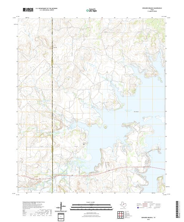 Edwards Branch 2022 topographic map thumbnail