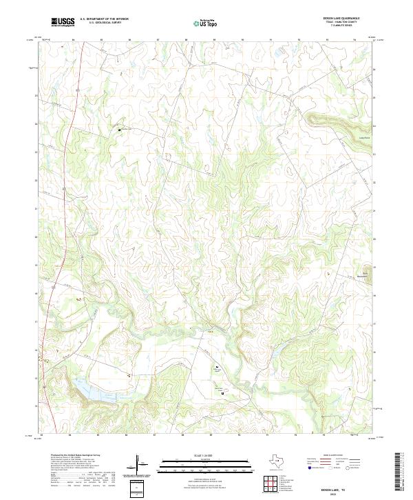 Eidson Lake topographic map thumbnail