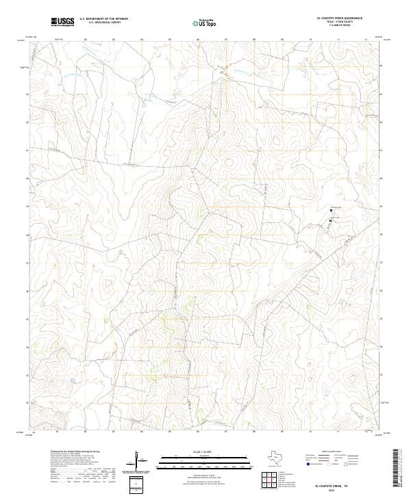 El Chapote Creek topographic map thumbnail