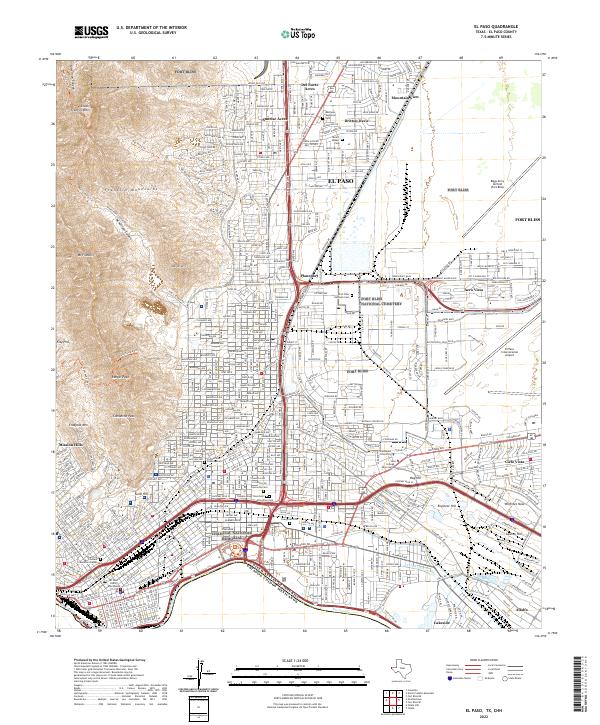 El Paso 2022 topographic map thumbnail