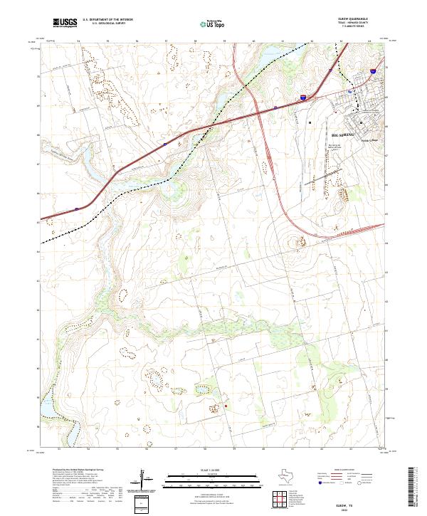 Elbow 2022 topographic map preview
