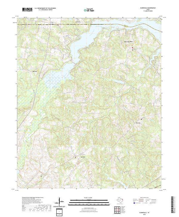 Elderville 2022 topographic map thumbnail