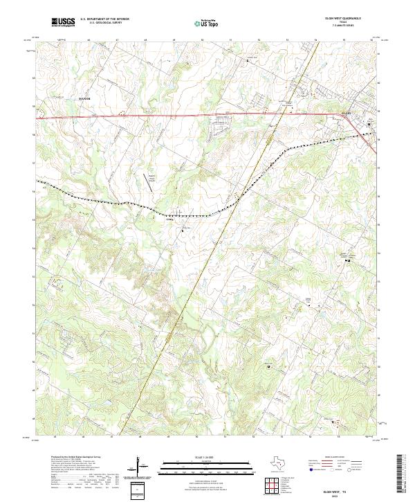 Elgin West 2022 topographic map thumbnail