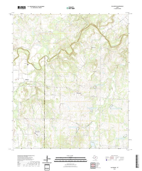 Elm Grove 2022 topographic map thumbnail