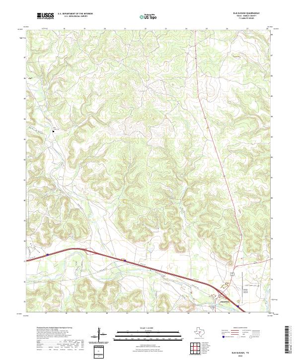 Elm Slough 2022 topographic map thumbnail
