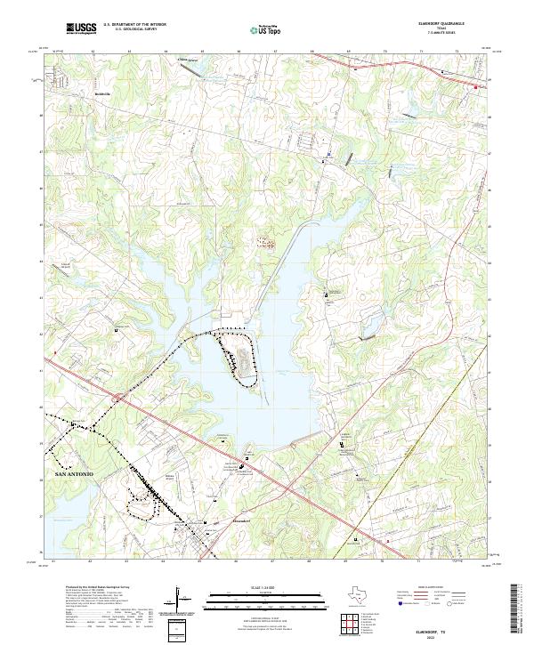 Elmendorf 2022 topographic map thumbnail