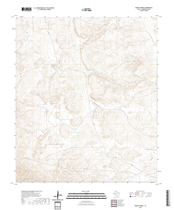 Emory Corral 2022 topographic map thumbnail