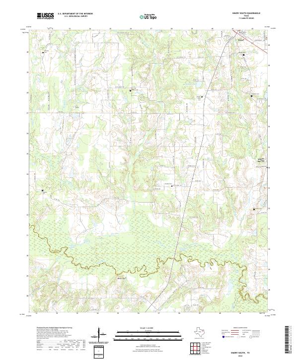 Emory South 2022 topographic map thumbnail