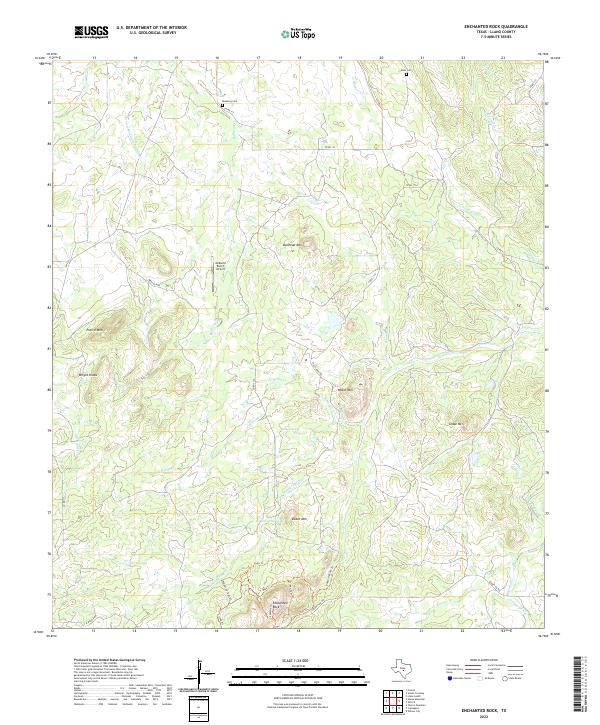 Enchanted Rock 2022 topographic map thumbnail