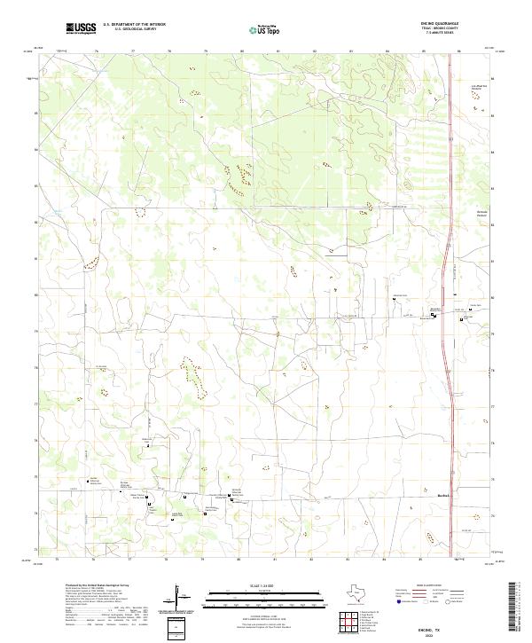 Encino 2022 topographic map thumbnail