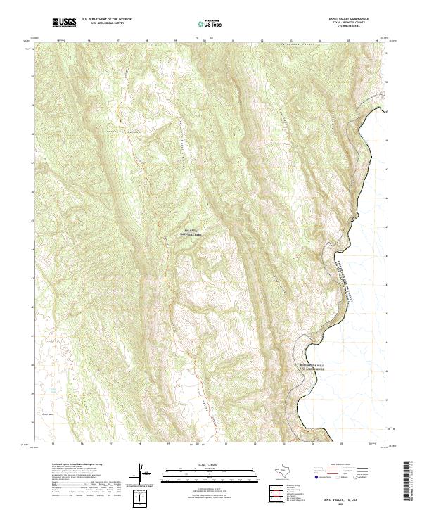 Ernst Valley 2022 topographic map thumbnail