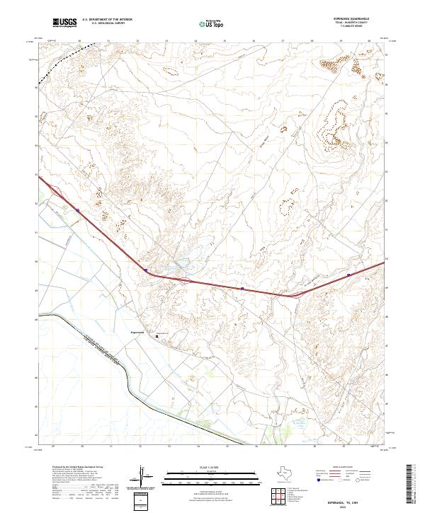 Esperanza topographic map thumbnail