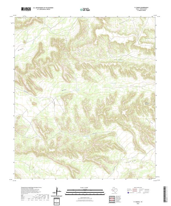 F C Ranch topographic map thumbnail