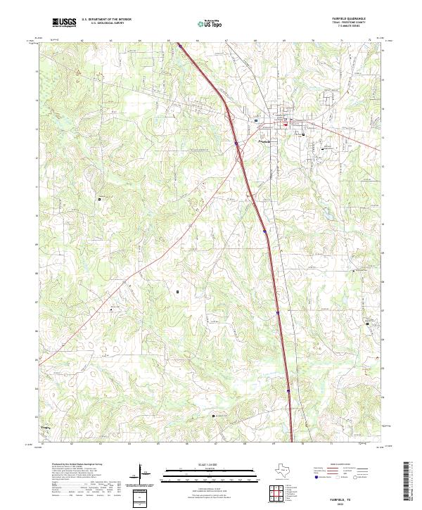 Fairfield 2022 topographic map thumbnail