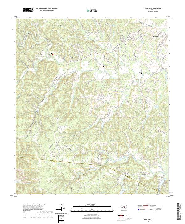 Fall Creek 2022 topographic map thumbnail
