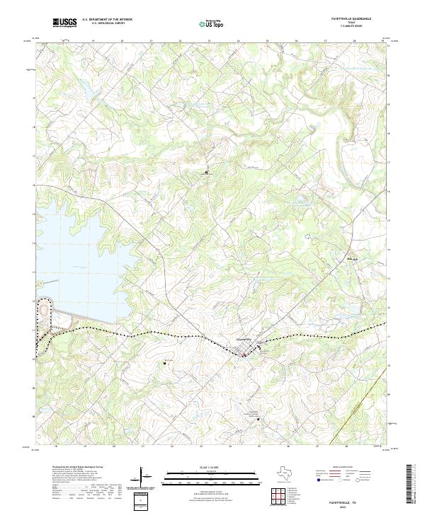 Fayetteville 2022 topographic map thumbnail