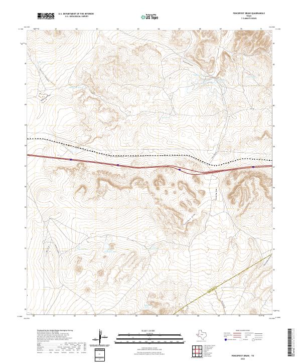 Fencepost Draw topographic map thumbnail