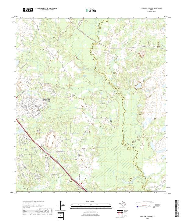 Ferguson Crossing topographic map thumbnail