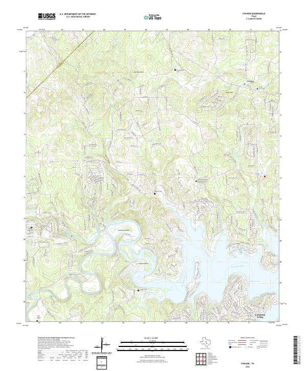 Fischer topographic map thumbnail
