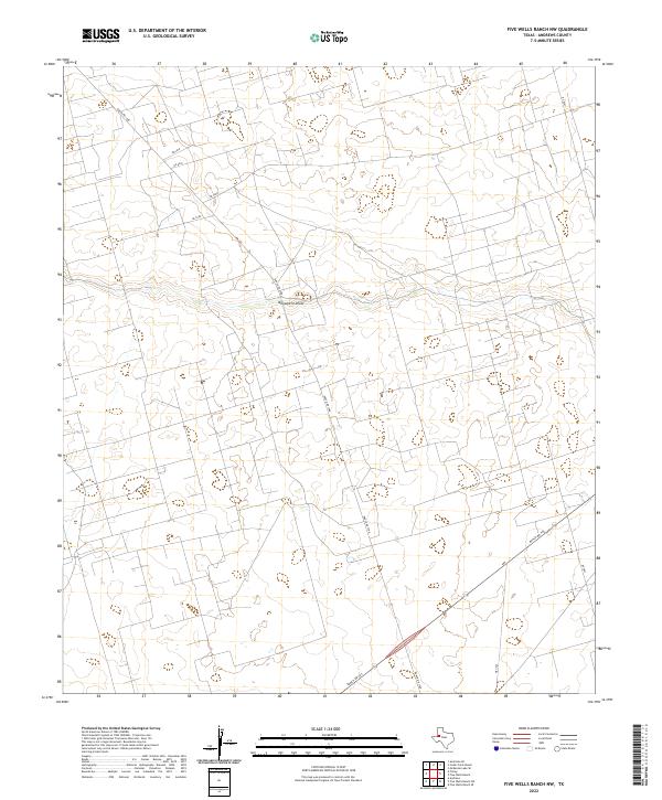 Five Wells Ranch NW topographic map thumbnail