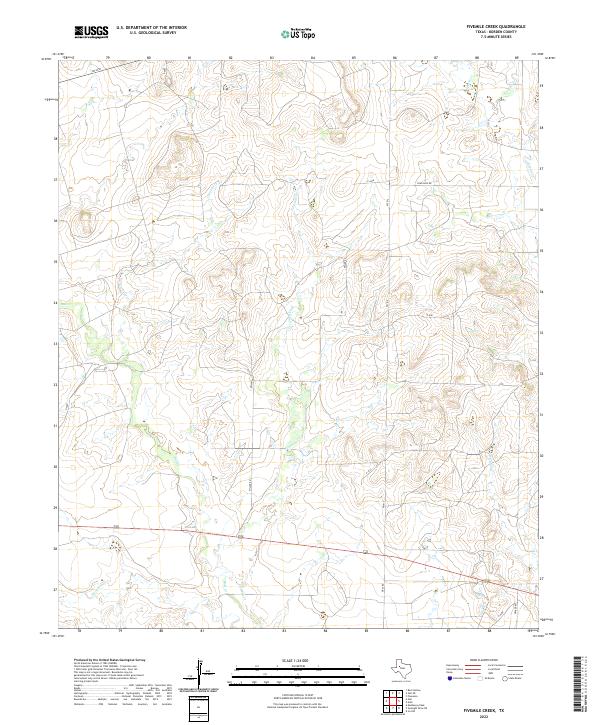 Fivemile Creek topographic map thumbnail