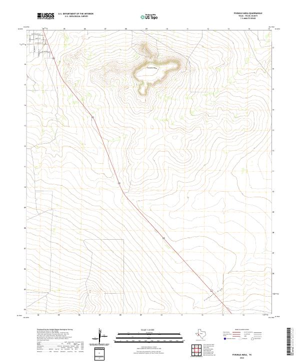 Fivemile Mesa topographic map thumbnail