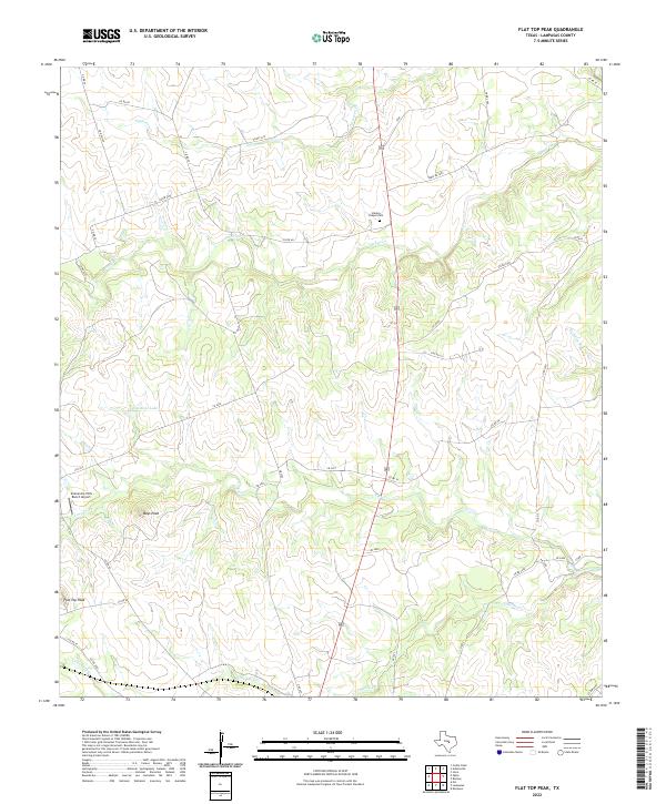 Flat Top Peak topographic map thumbnail
