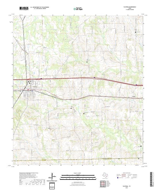 Flatonia topographic map thumbnail