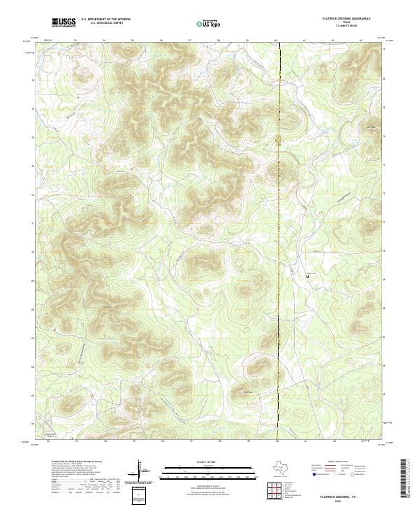 Flatrock Crossing topographic map thumbnail