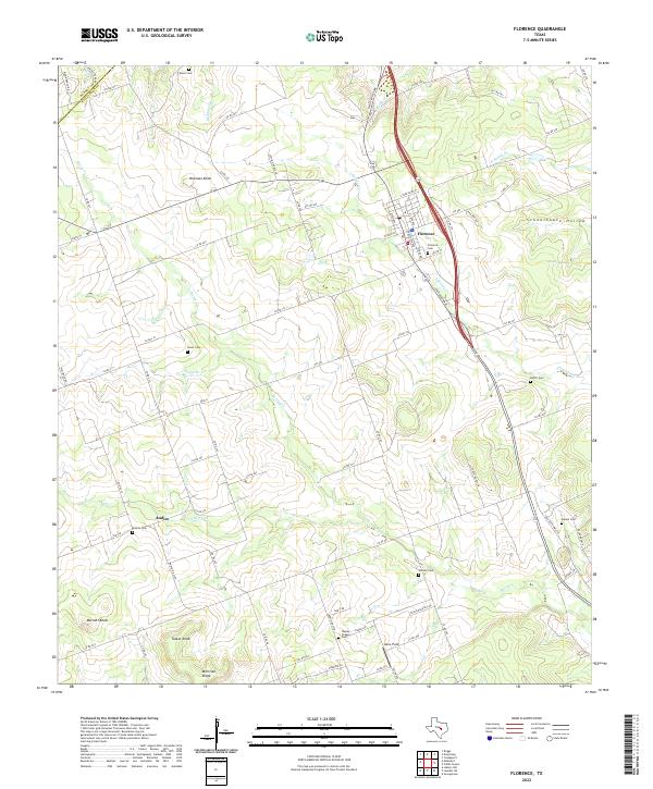 Florence topographic map thumbnail