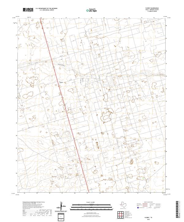 Florey topographic map thumbnail