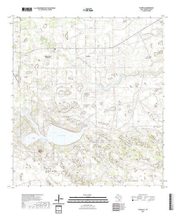 Flowella topographic map thumbnail