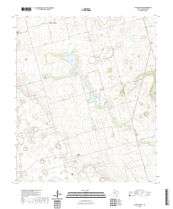 Flower Grove 2022 topographic map thumbnail