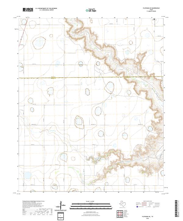 Floydada SE topographic map thumbnail