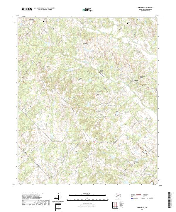 Forestburg topographic map thumbnail