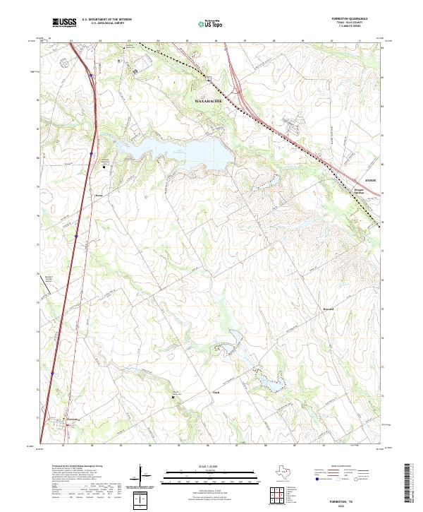Forreston topographic map thumbnail