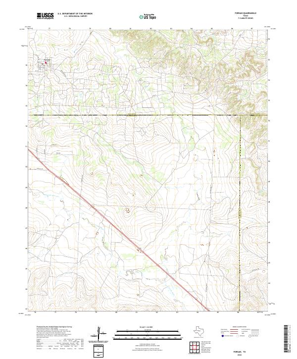 Forsan 2022 topographic map thumbnail