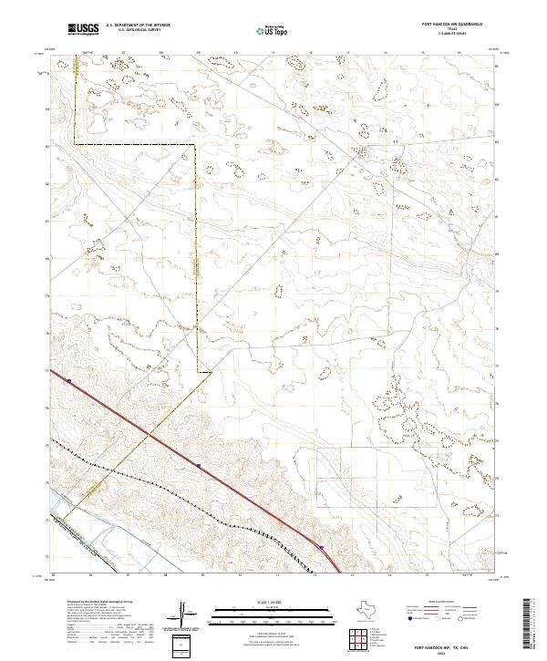 Fort Hancock NW topographic map thumbnail