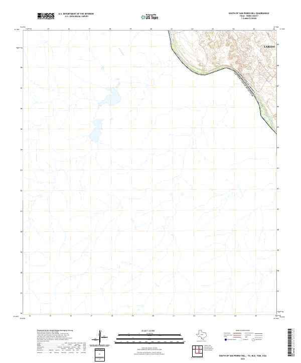 South of San Pedro Hill topographic map thumbnail