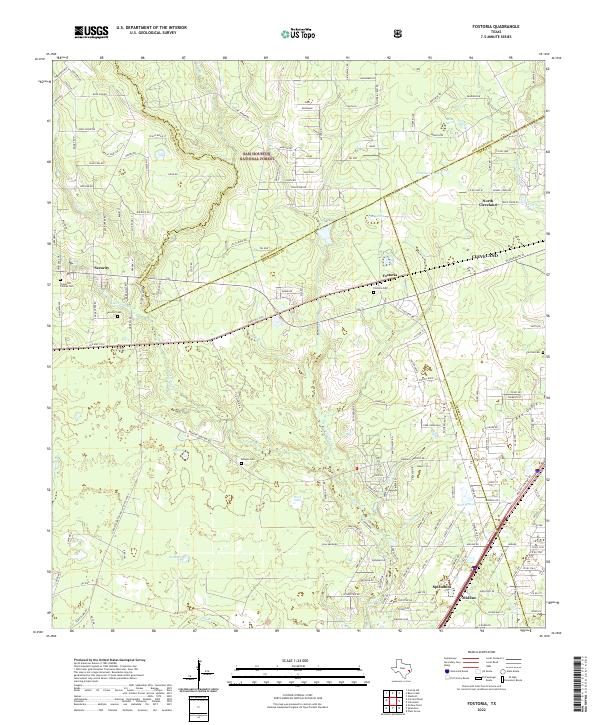 Fostoria 2022 topographic map thumbnail