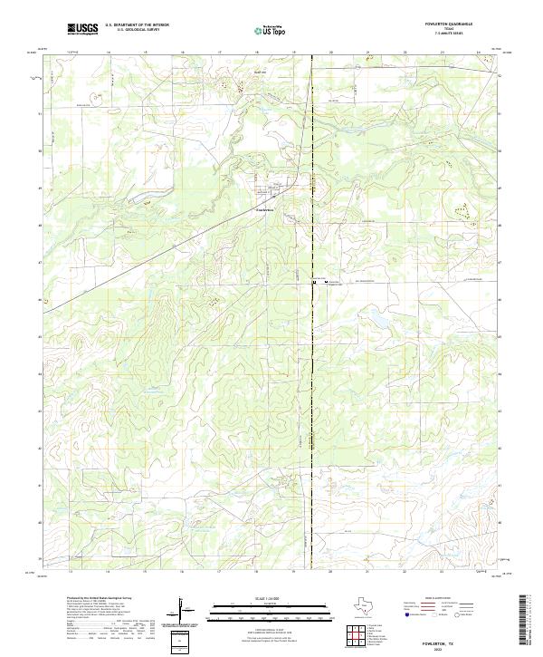 Fowlerton topographic map thumbnail